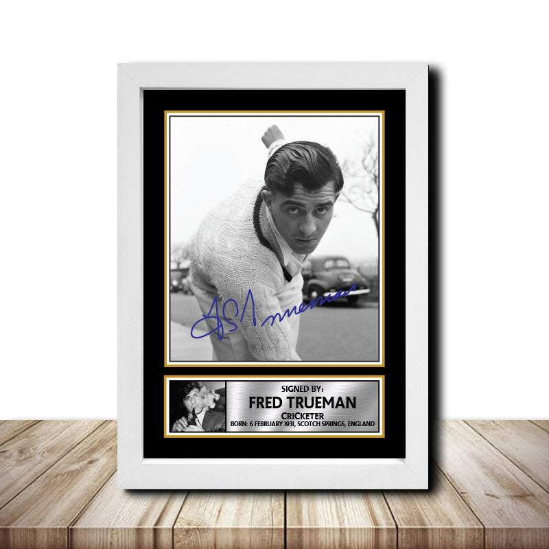 Fred Trueman M1569 Cricketer Printed Signature Poster Print Gift