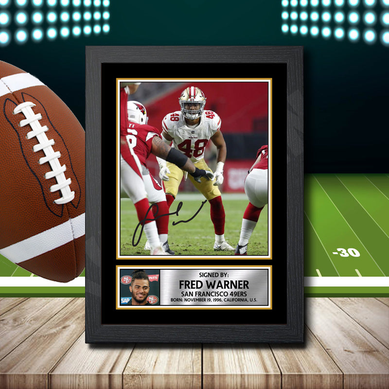 Fred Warner 2 – Printed Signature NFL Star Print – Fred Warner 2