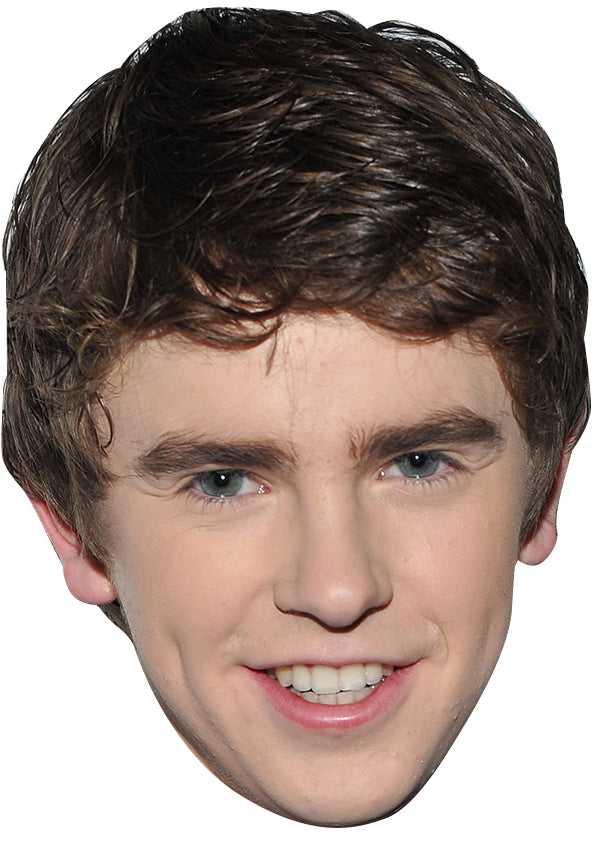 Freddie Highmore Face Mask – Fancy Dress Cardboard Costume Mask – Freddie Highmore Face Mask