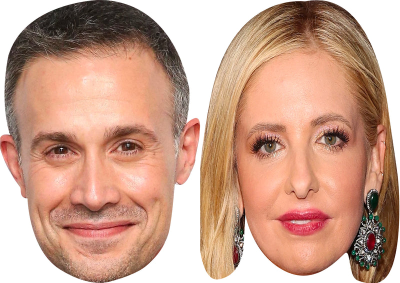 Freddie Prinze Jr. and Sarah Michelle Gellar Celebrity Couple Party Face Mask Pack