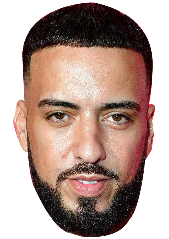 French Montana Celebrity Face Mask Fancy Dress - High-Quality Cardboard Masks for Any Occasion