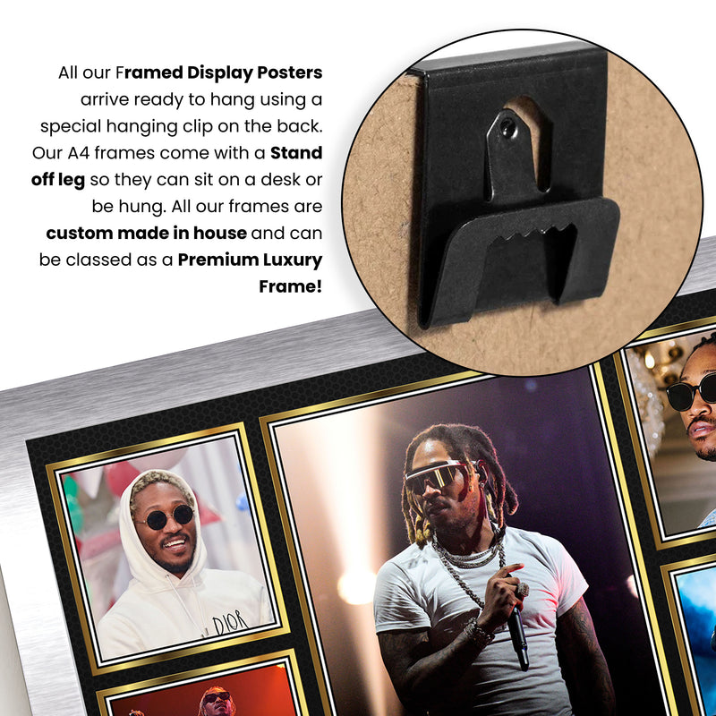 Rappers Future Framed Autographed Print - Limited Edition Autograph Fan Gift – Collectible Memorabilia Merchandise