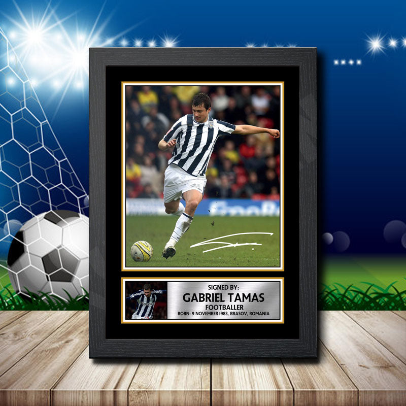 Gabriel Tamas Printed Signature Footballers Star Poster Print Framed Wall Art Gift – Gabriel Tamas Printed Signature Footballers Star Poster Print