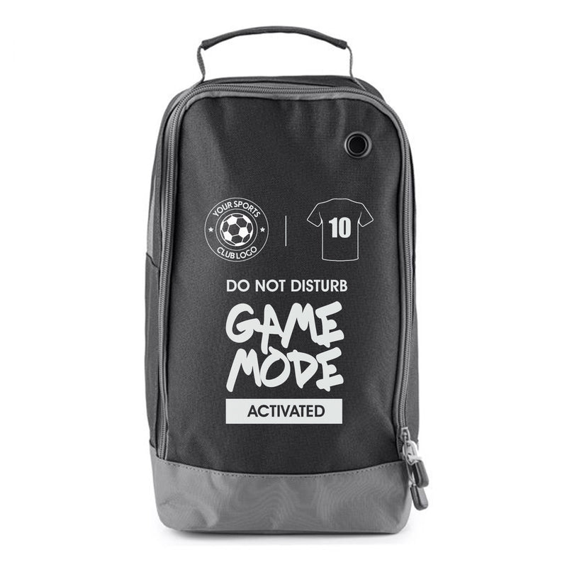 Football Boot Bags for Kids – Game Mode Activated - Durable Personalized Sports Bag with Custom Logo & Number