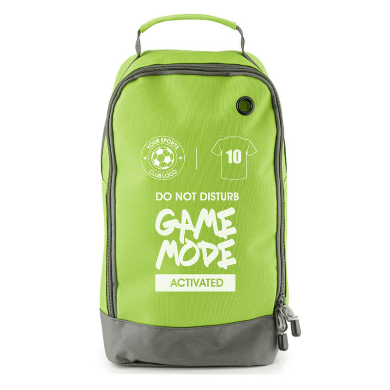 Football Boot Bags for Kids – Game Mode Activated - Durable Personalized Sports Bag with Custom Logo & Number