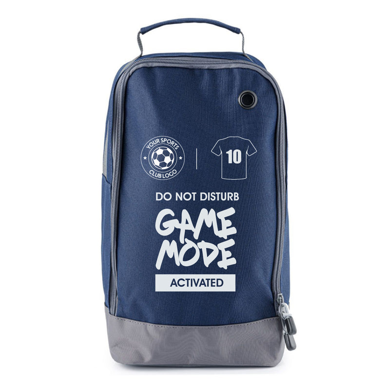 Football Boot Bags for Kids – Game Mode Activated - Durable Personalized Sports Bag with Custom Logo & Number
