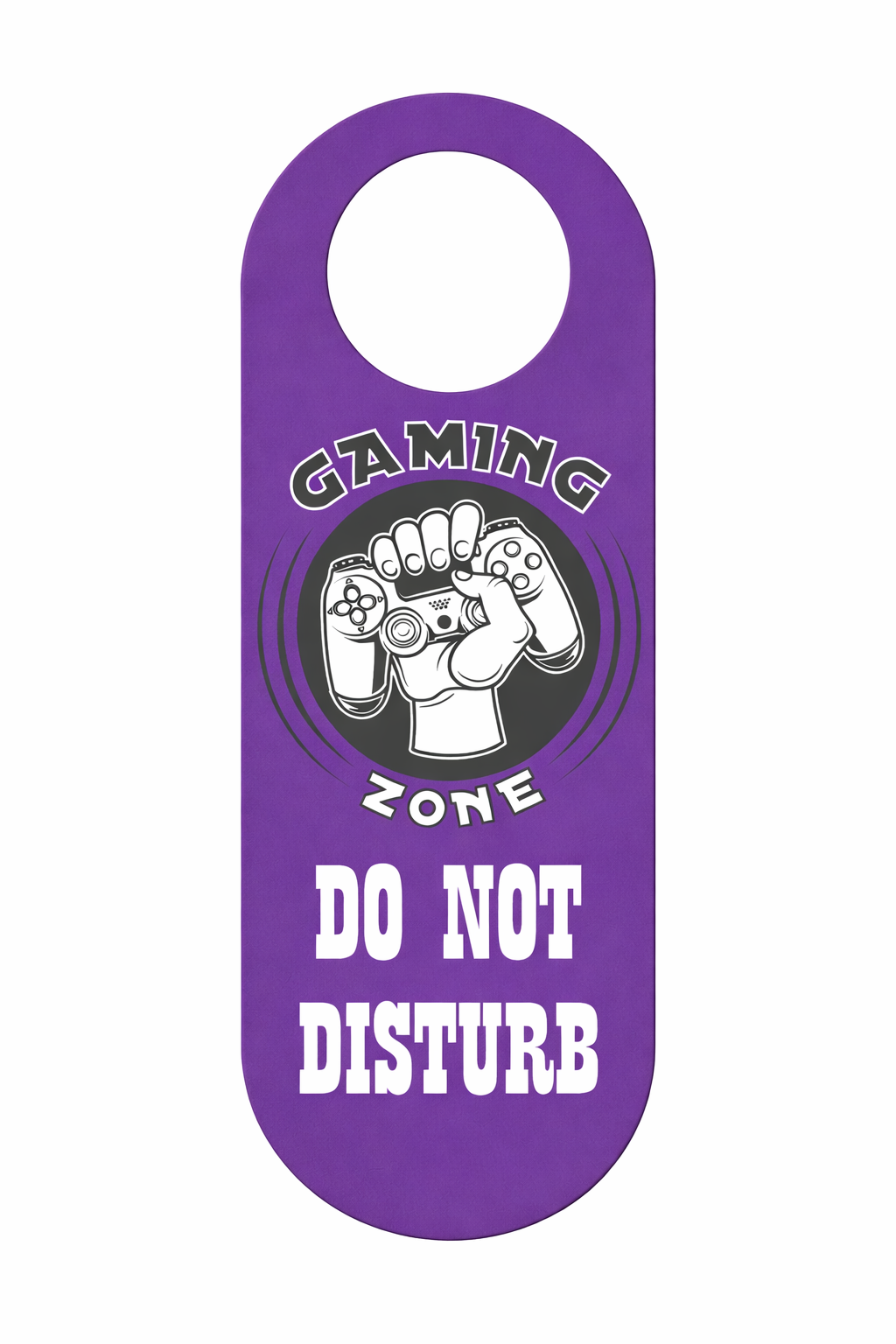 Gaming Zone Do Not Disturb Door Hanger Sign – Funny Gamer Door Sign for Bedroom or Gaming Room – Gaming Zone Do Not Disturb Door Hanger Sign