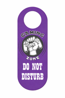 Gaming Zone Do Not Disturb Door Hanger Sign – Funny Gamer Door Sign for Bedroom or Gaming Room – Video Game Door Handle Sign, Gamer Gift for Boys, Teens & Gamers, Pack of 4