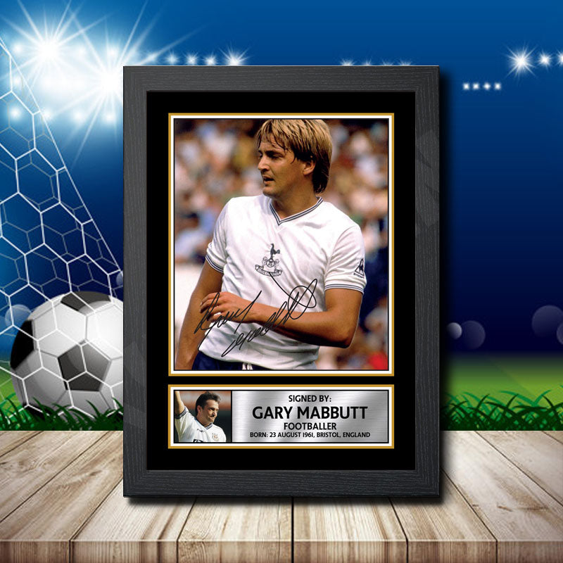 Gary Mabbutt Printed Signature Footballers Star Poster Print Framed Wall Art Gift – Gary Mabbutt Printed Signature Footballers Star Poster Print