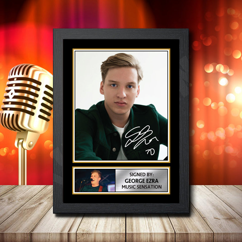 George Ezra – Printed Signature Music Star Print – George Ezra