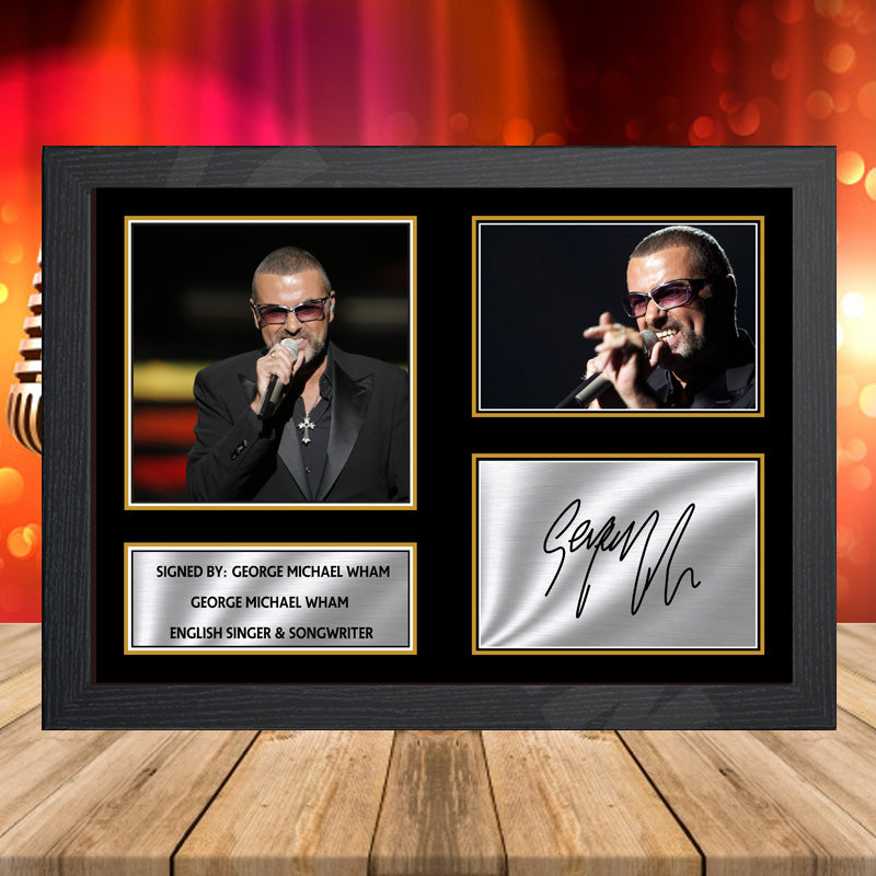 George Michael Wham 1 2 – Printed Signature Music-Landscape Star Print – George Michael Wham 1 2