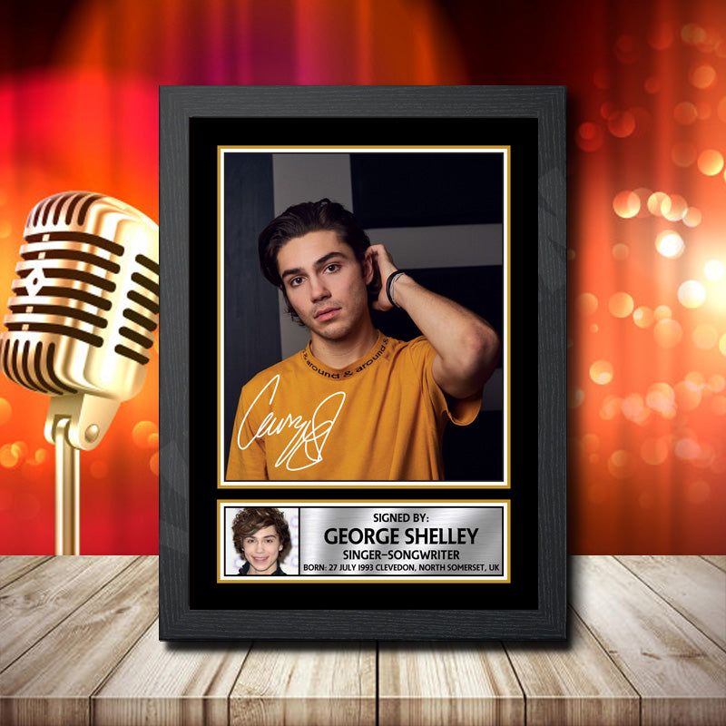 George Shelley 2 – Printed Signature Music Star Print – George Shelley 2