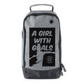 Football Boot Bags for Kids – Girl with Goals - Durable Personalized Sports Bag with Custom Logo
