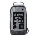 Football Boot Bags for Kids – Girl with Goals - Durable Personalized Sports Bag with Custom Logo