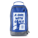 Football Boot Bags for Kids – Girl with Goals - Durable Personalized Sports Bag with Custom Logo