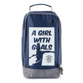 Football Boot Bags for Kids – Girl with Goals - Durable Personalized Sports Bag with Custom Logo
