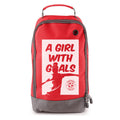 Football Boot Bags for Kids – Girl with Goals - Durable Personalized Sports Bag with Custom Logo