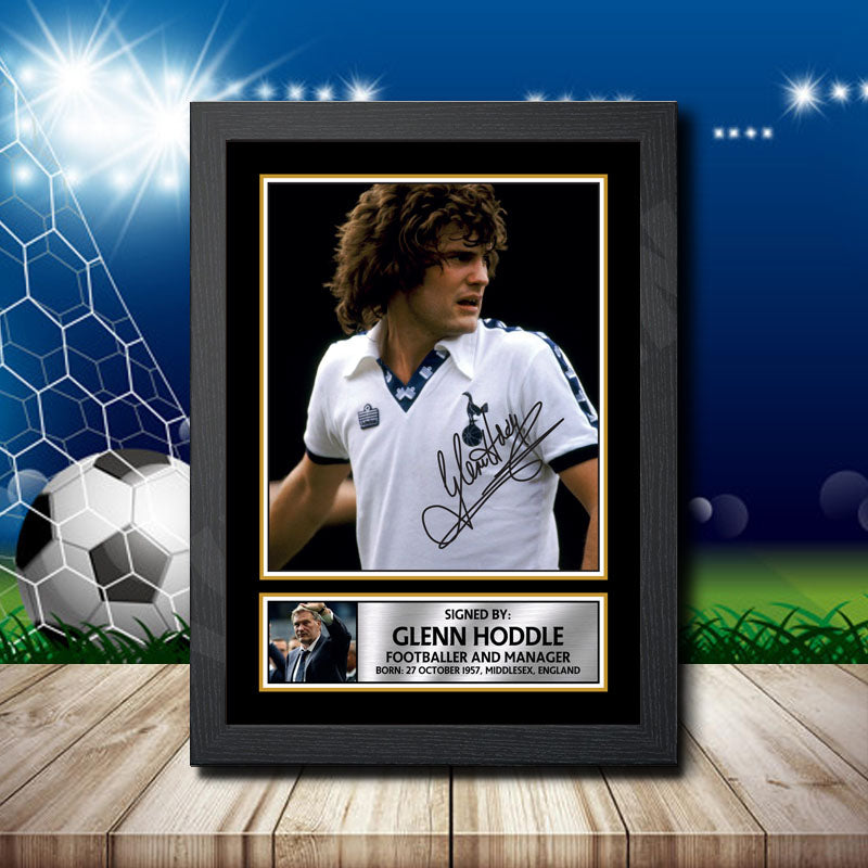 Glenn Hoddle 2 Printed Signature Footballers Star Poster Print Framed Wall Art Gift – Glenn Hoddle 2 Printed Signature Footballers Star Poster Print