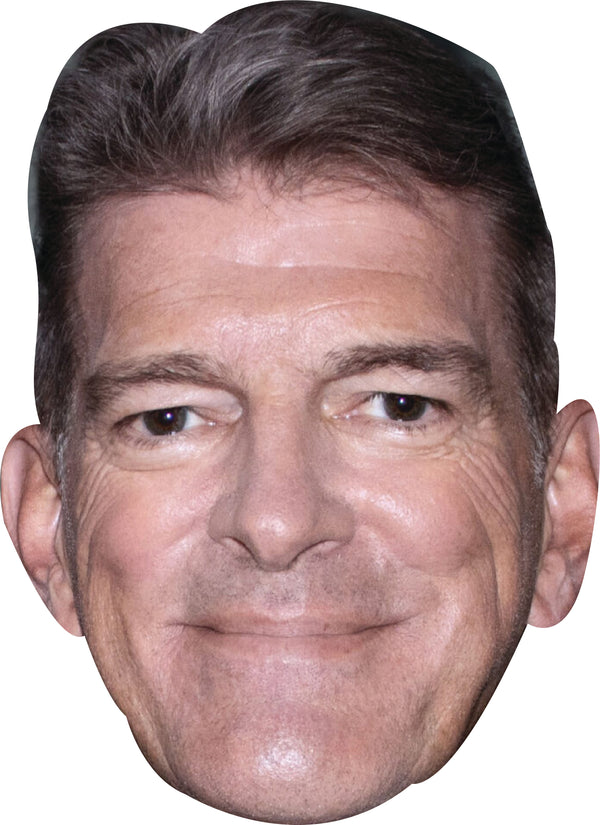 Graeme Lowe Face Mask – F1 Motorsport Celebrity Card Face Mask – Celebrity Mask for Stag Do, Hen Night, Fancy Dress & Costume Parties