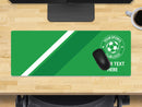 Personalised Football Club Colours Extra Large Mouse Mat (800mm x 300mm) - Green