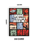 Grand Theft Auto Poster Set of 6 – GTA III, Vice City, San Andreas, GTA IV, GTA V & GTA VI Inspired Gaming Wall Art Prints – Gamer Room Decor