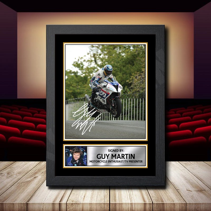 Guy Martin No2 Speed 2 Printed Signature Movie Star Poster Print Framed Wall Art Gift – Guy Martin No2 Speed 2 Printed Signature Movie Star Poster Print