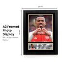 Gabriel Magalhães Signed Autographed Portrait Poster Print – Arsenal F.C. & Brazil National Team – Authentic Football Memorabilia