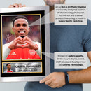 Gabriel Magalhães Signed Autographed Portrait Poster Print – Arsenal F.C. & Brazil National Team – Authentic Football Memorabilia