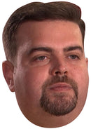 Gabriel Clemens - Darts Face Mask Fancy Dress Cardboard Costume Mask