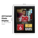 Gabriel Magalhães Signed Football Memorabilia – Framed Autograph Display with Arsenal & Brazil Tribute – Collector’s Gift
