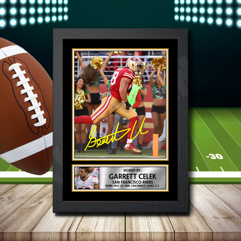 Garrett Celek – Printed Signature NFL Star Print – Garrett Celek
