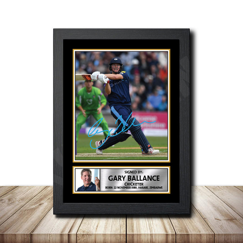 Gary Ballance M1572 Cricketer Printed Signature Poster Print Gift