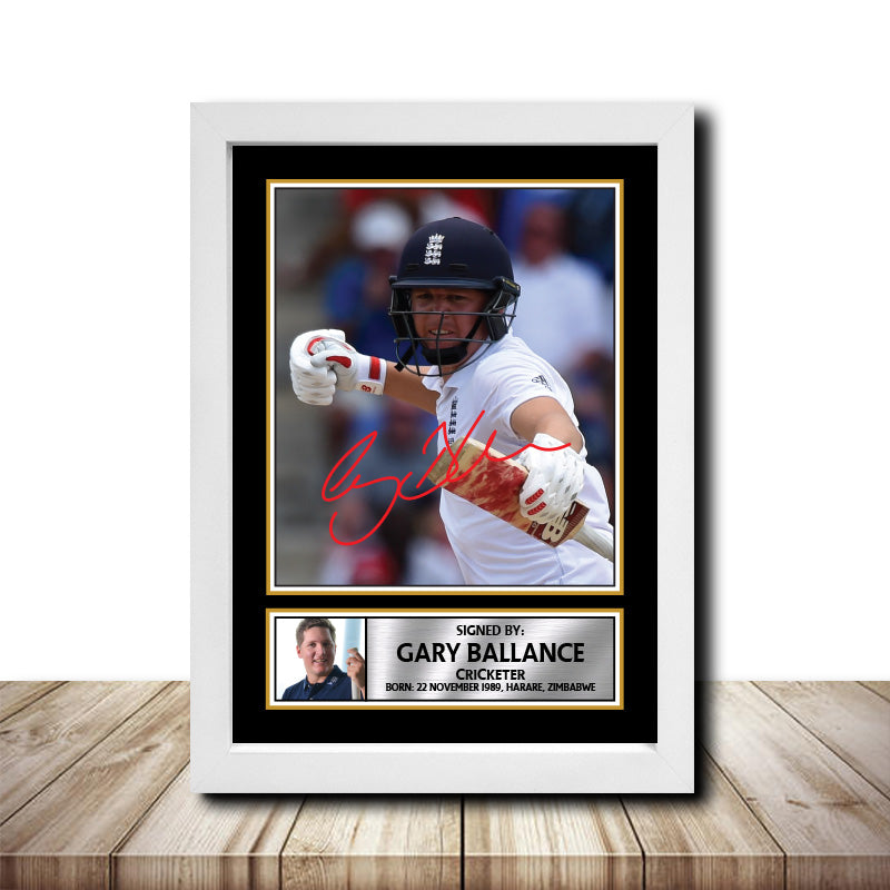 Gary Ballance M1573 Cricketer Printed Signature Poster Print Gift