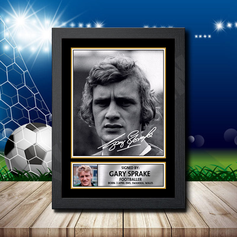 Gary Sprake 2 Printed Signature Footballers Star Poster Print Framed Wall Art Gift – Gary Sprake 2 Printed Signature Footballers Star Poster Print