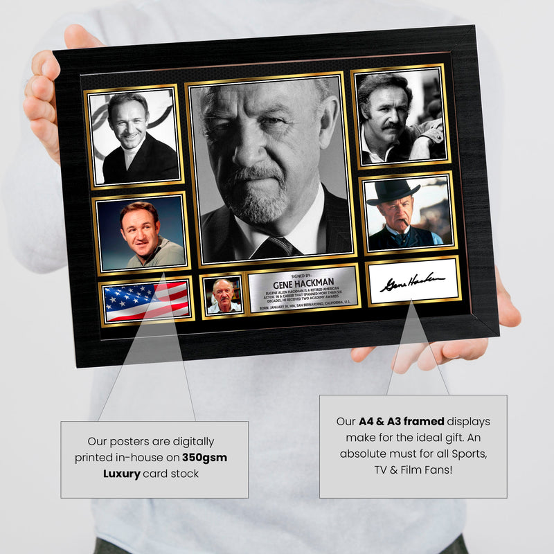 Gene Hackman - Signed Autographed Television Star Print