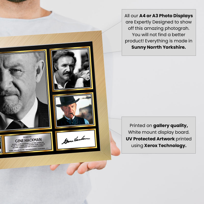 Gene Hackman - Signed Autographed Television Star Print