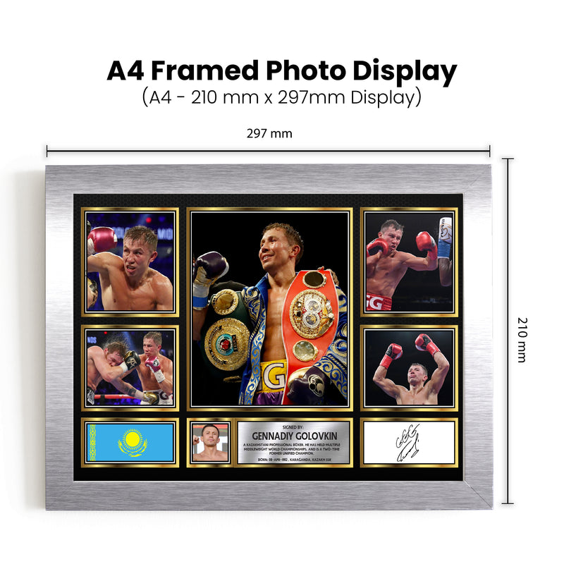 Gennadiy Golovkin top boxer Autographed Print Landscape