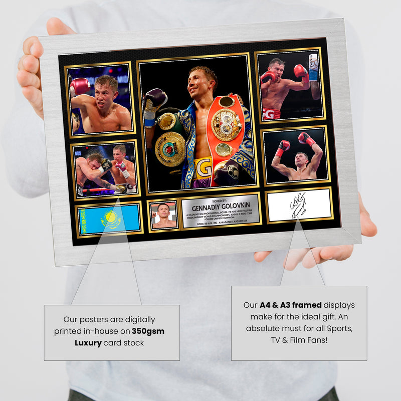 Gennadiy Golovkin top boxer Autographed Print Landscape