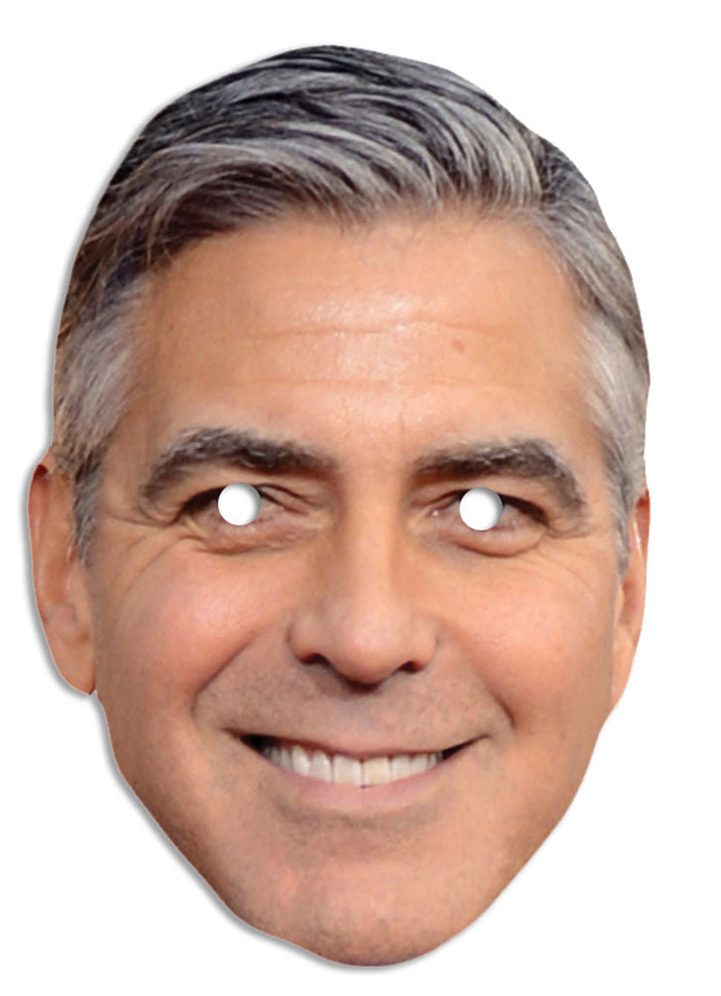 George Clooney LF Celebrity Face Mask Fancy Dress Cardboard Costume Mask