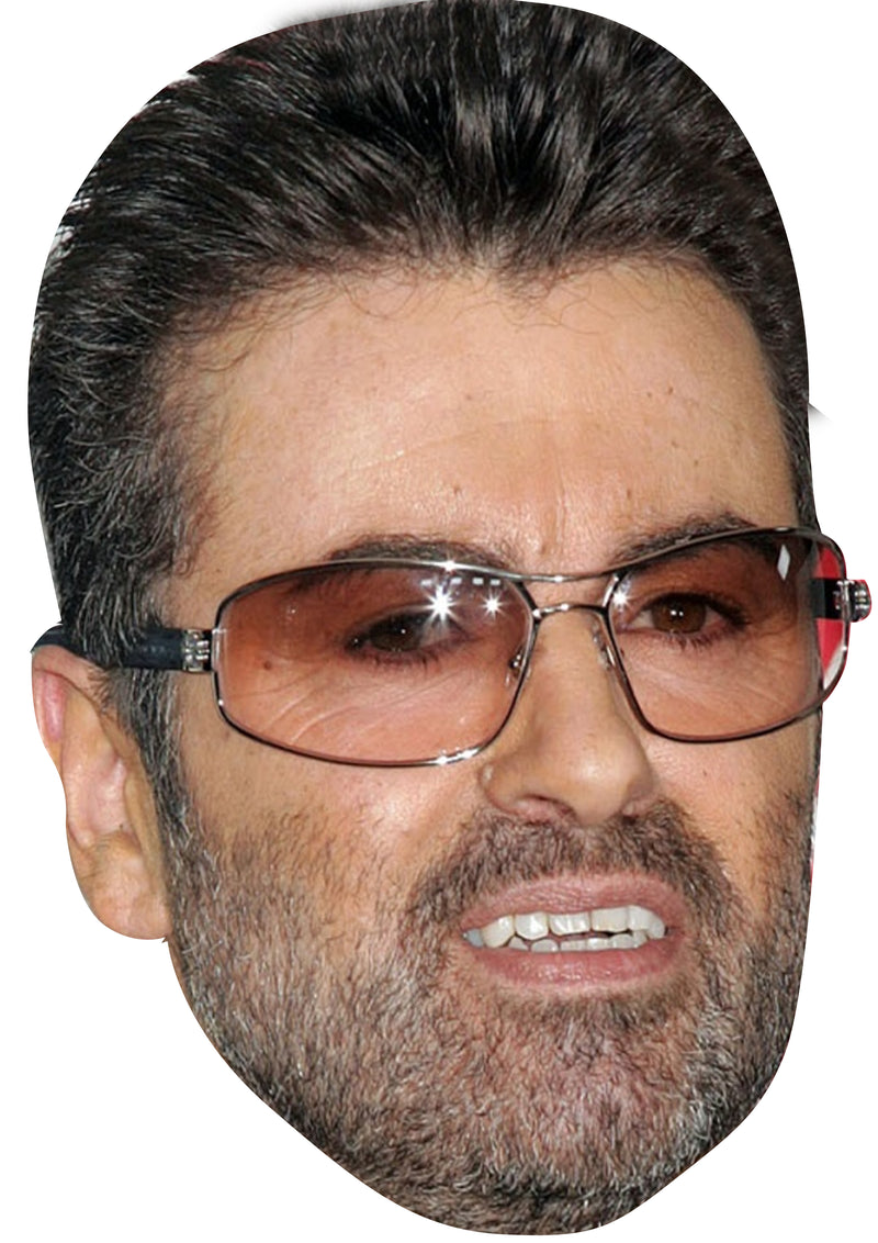 George Michael Celebrity Face Mask Fancy Dress Cardboard Costume Mask