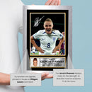 Georgia Stanway Autograph Poster Print – England Lionesses & Bayern Munich Midfielder  – Framed or Unframed – Gift for Women’s Football Fans