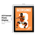 Georginio Wijnaldum Signed Poster Print – Netherlands National Team Captain Tribute Wall Art with Signature & Jersey Number 8 – Midfield Leader Memorabilia for Football Fans & Collectors