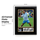 Georginio Rutter Brighton & Hove Albion Poster Print – Signed Autograph Style Football Wall Art   – Framed or Unframed – Gift for Fans