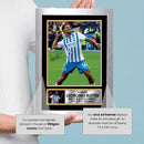 Georginio Rutter Brighton & Hove Albion Poster Print – Signed Autograph Style Football Wall Art   – Framed or Unframed – Gift for Fans