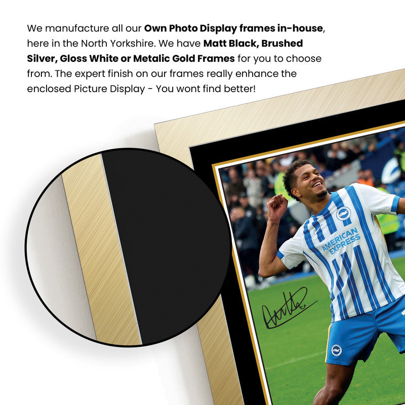 Georginio Rutter Brighton & Hove Albion Poster Print – Signed Autograph Style Football Wall Art   – Framed or Unframed – Gift for Fans