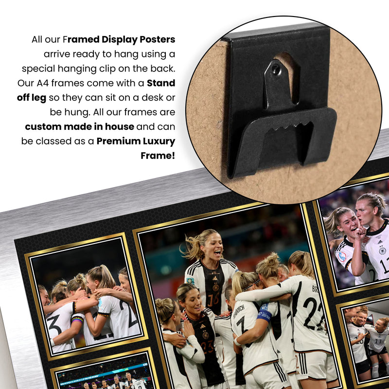 Germany Ladies Football Teams Framed Autographed Print - Limited Edition Autograph Fan Gift – Collectible Memorabilia Merchandise