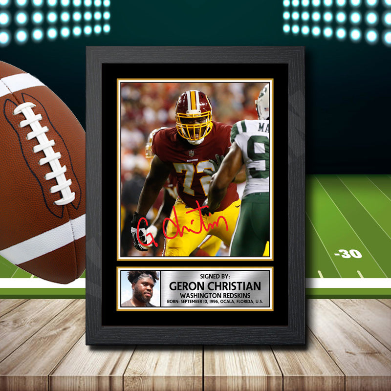 Geron Christian 2 – Printed Signature NFL Star Print – Geron Christian 2