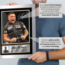 Gerwyn Price Darts Poster Print – Welsh Professional Darts Player Wall Art Featuring The Iceman Signature Style Design – Darts Memorabilia Gift for Fans and Collectors