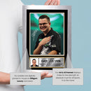 Gian van Veen Darts Poster Print – Professional Dutch Darts Player Signature Style Wall Art – PDC Darts Memorabilia Gift for Fans and Collectors