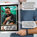 Gian van Veen Darts Poster Print – Professional Dutch Darts Player Signature Style Wall Art – PDC Darts Memorabilia Gift for Fans and Collectors
